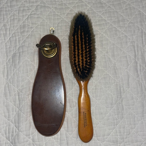 Vintage Other - Hair Brush Made In Germany Expressly, Pure Bristle , 8 inches with wall hanger